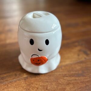 Ceramic Ghost Storage/Cookie Jar with Lid- Halloween Display, Ghost Decor, Fall,